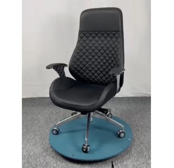 BLACK OFFICE CHAIR WITH SHORT ARMS (FMAN)