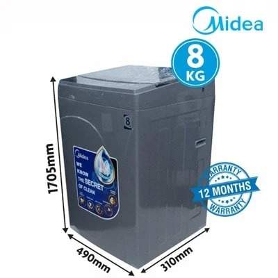 MIDEA WASHING MACHINE | MA200W80/G Automatic Top Loader - 8kg