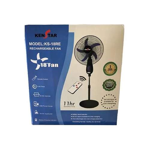 KENSTAR Standing Fan Rechargeable | 18 Inches | KS18RE