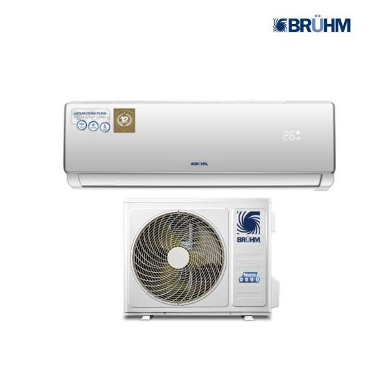 BRUHM BAS-12RCEW R410A 1.5 HP AIR CONDITIONER - FREE INSTALLATION KIT - 3M - 2HP