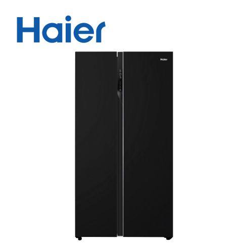 Haier Thermocool Refrigerator FFREE HRF-619SI black Side By Side Glass Seriess