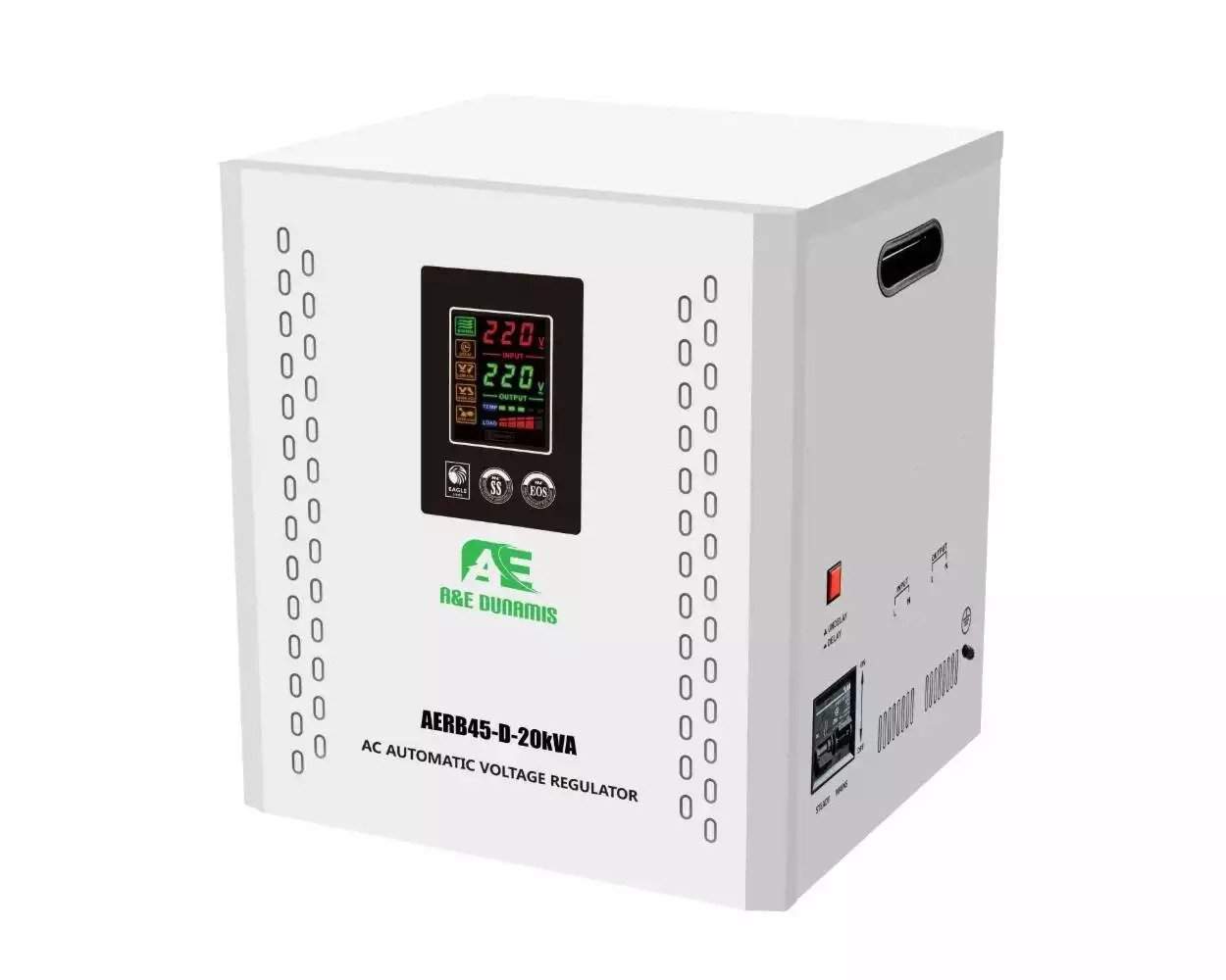 A&E Dunamis 20KVA Relay Voltage Stabilizer 45V-260V