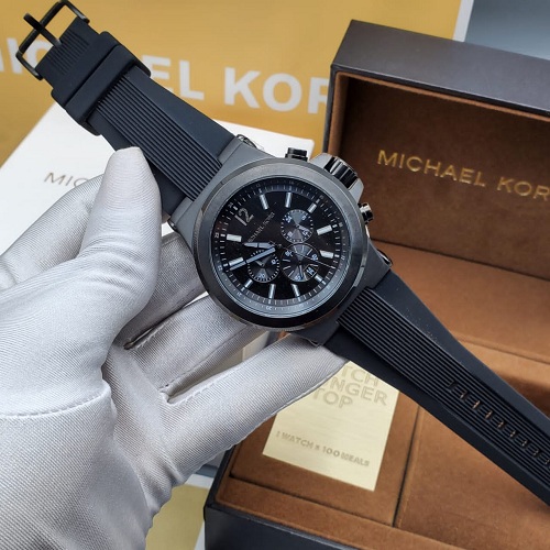 Michael kors black online rubber watch