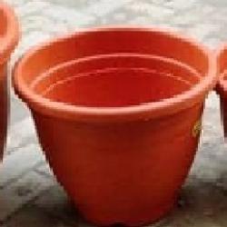 ORANGE EXTERNAL PLASTIC FLOWER POTS () (PEGLO)