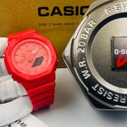 CASIO EXCLUSIVE DESIGNERS WRISTWATCH WITH RED RUBBER HANDS AND SCREEN (SAWW)