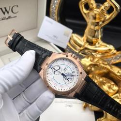 IWC EXCLUSIVE DESIGNERS WRISTWATCH BLACK LEATHER | BRONZE FACE (SAWW)