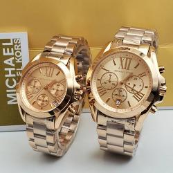 MICHAEL KORR EXCLUSIVE DESIGNERS WRISTWATCH WITH GOLD CHAIN (SAWW)