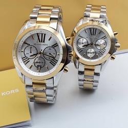 MICHAEL KORR EXCLUSIVE DESIGNERS WRISTWATCH WITH SILVER | GOLD CHAIN (SAWW)