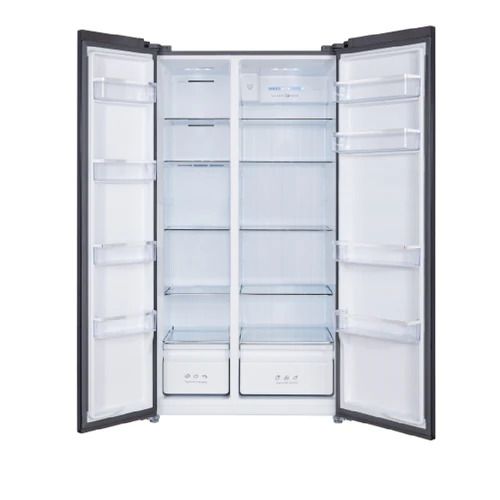 TCL REFRIGERATOR | 529 LITRE, SIDE BY SIDE, INVERTER NO FROST, ELECTRONIC CONTROL, AAT FRESH TECHNOLOGY, HUMIDITY CARE CRISPER, LED LIGHT, GLASS SHELF, BLACK GLASS - P520SBG