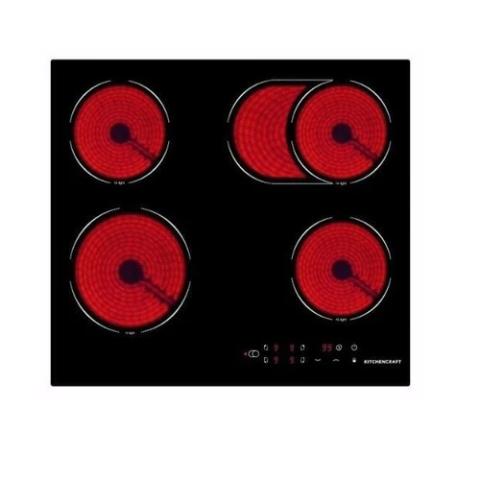 KITCHENCRAFT 4-Burner Ceramic Hob - Black Magic - VC6001